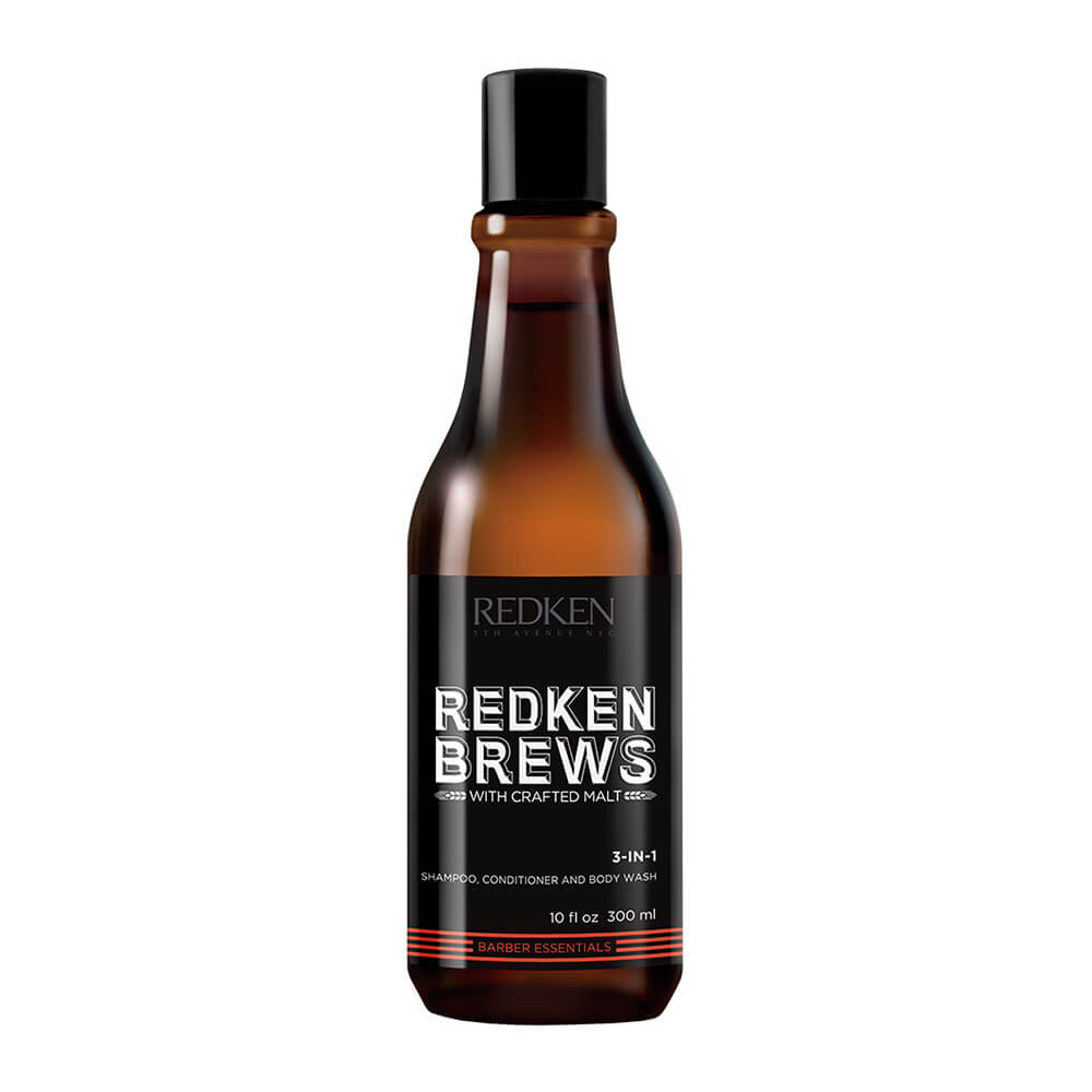 Redken Brews 3in1 Shampoo, Conditioner and Body Wash 300ml