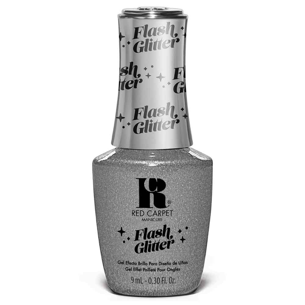 Red Carpet Manicure Flash Glitter Hema Free Gel Polish - Glitter In The Air 9ml