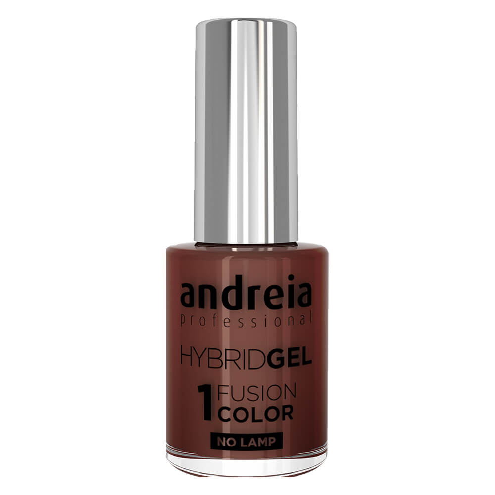 Andreia Professional Hybrid Gel Nail Polish - Fusion Color H84 Terracotta Brown, 10.5ml