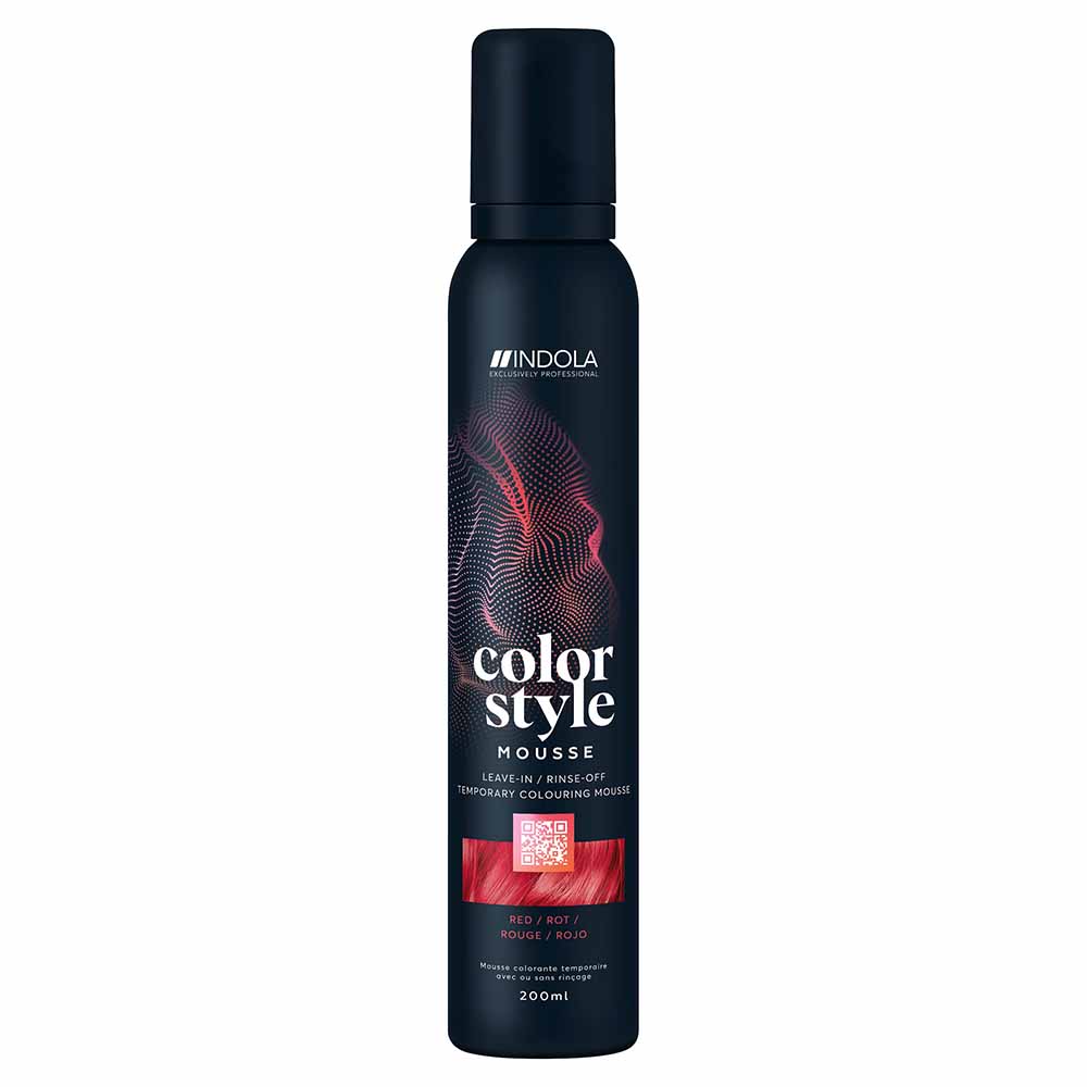 Indola Colour Style Mousse Temporary Colour Red 200ml