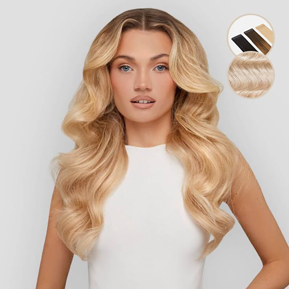 Beauty Works Celebrity Choice Slimline Tape Human Hair Extensions 20 Inch - LA Blonde 48g