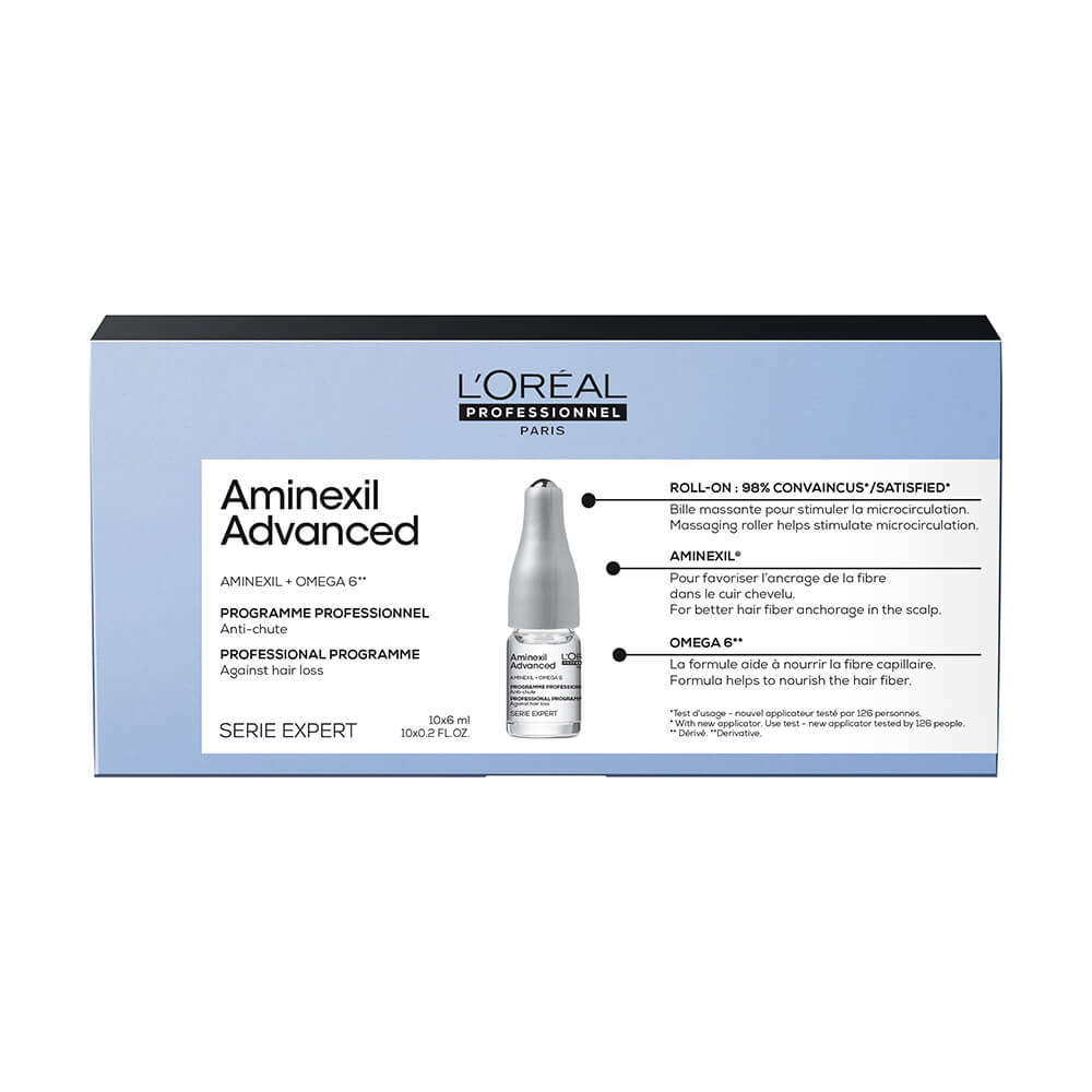 L’Oreal Professionnel Serie Expert Aminexil Advanced Professional Dual-Action Scalp & Anti-Thinning Treatment 10x6ml