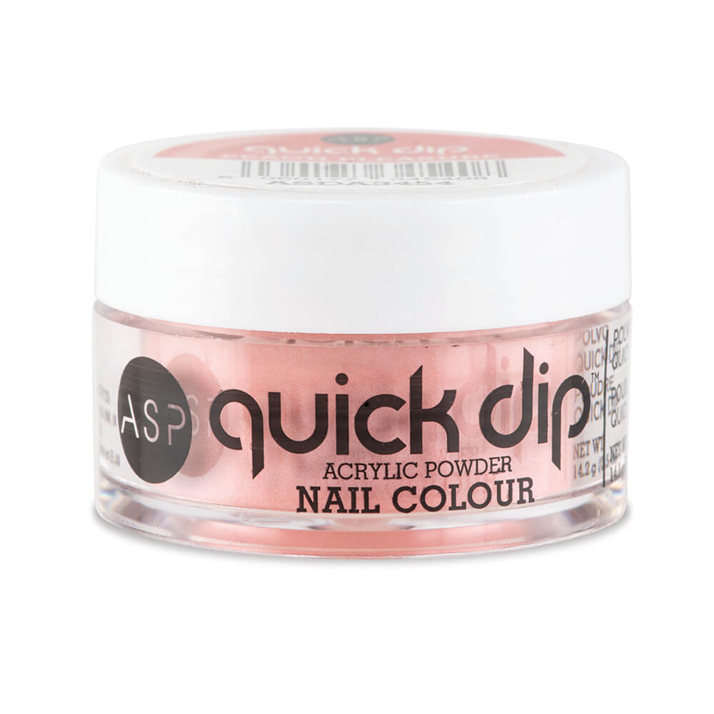 ASP Quick Dip Acrylic Dipping Powder Nail Colour Peach Pleasure 14.2g