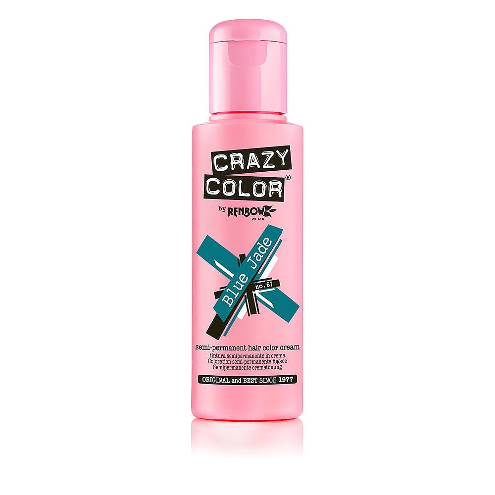 Crazy Color Semi Permanent Hair Colour Cream - Blue Jade 100ml